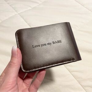 Classic Brown Leather Card Holder